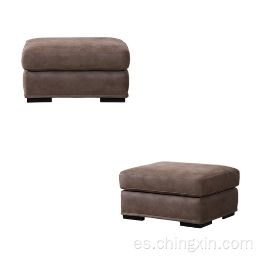 Muebles de sala de estar Moderno Leathea Sofá Taburete Sala de estar Ottomana